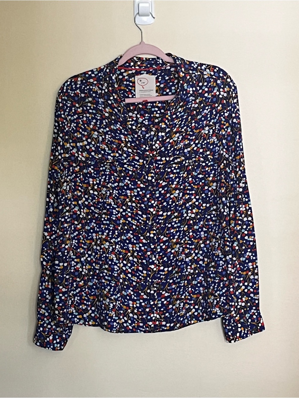 Anthropologie 9 of 52 Conversations floral print blouse size 14